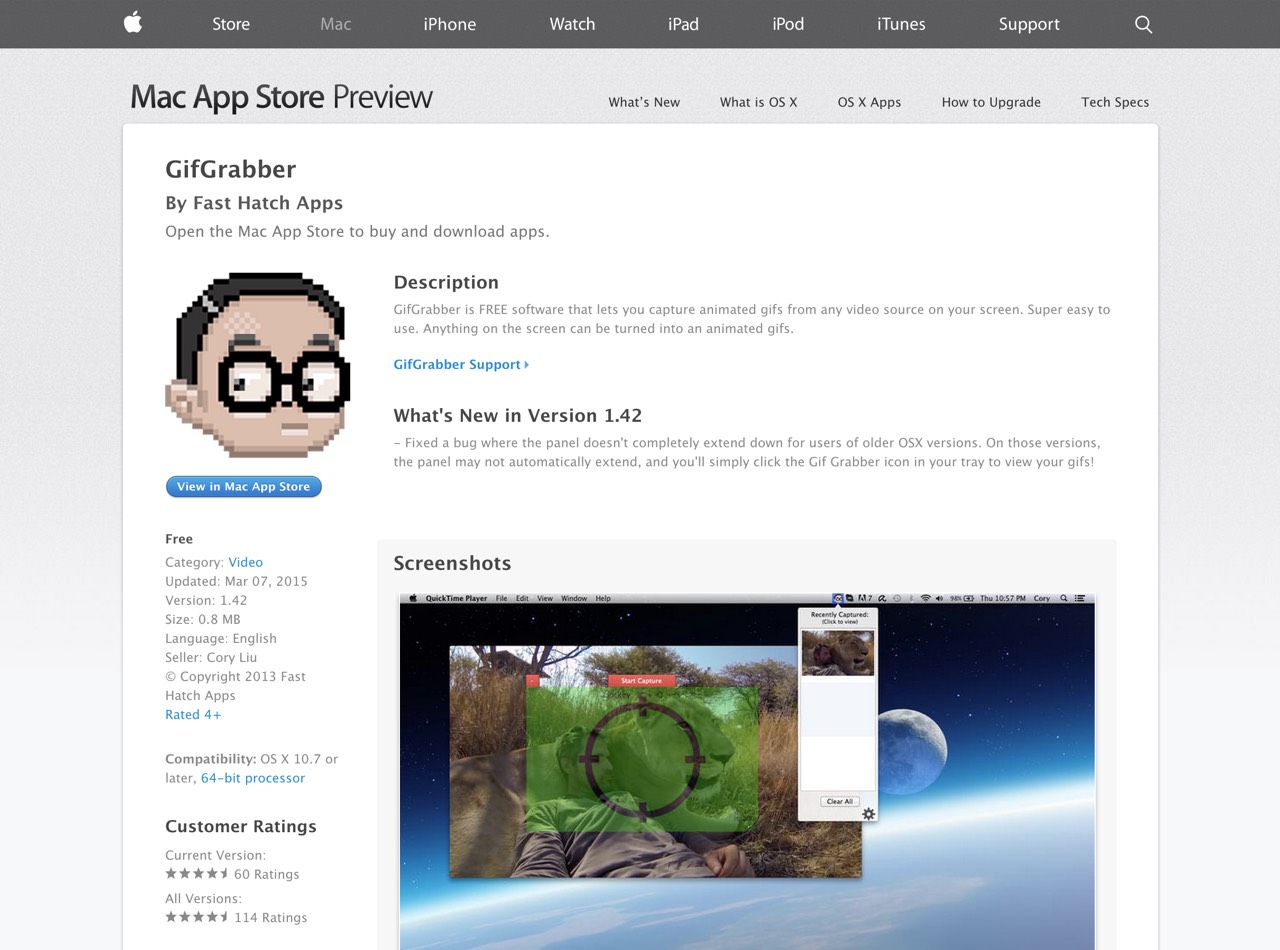 GifGrabber App Screenshot