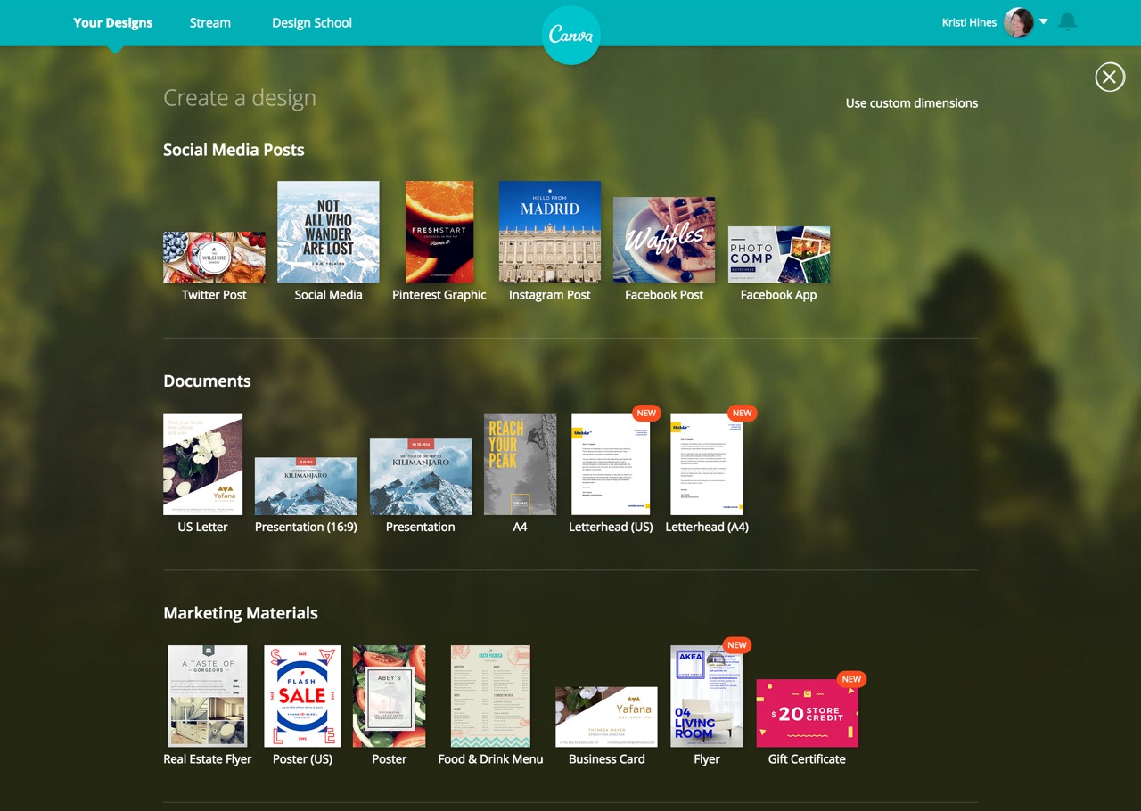 Canva Website Screenshot