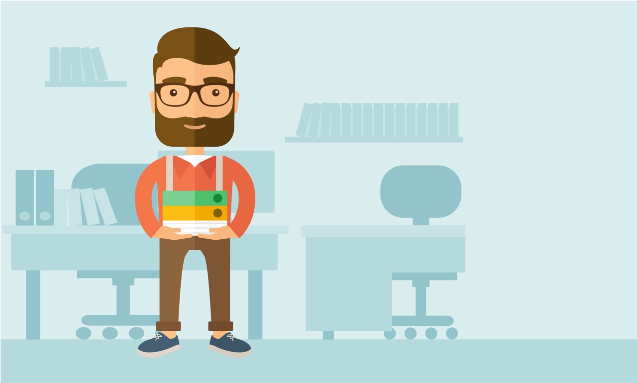 Illustration of a small business owner