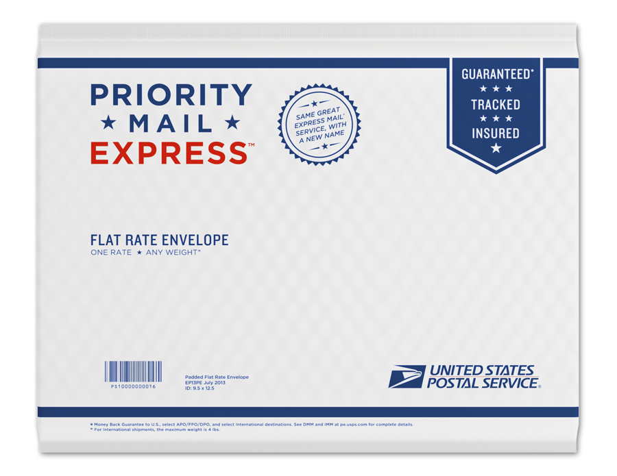 USPS Priority Mail Express envelope