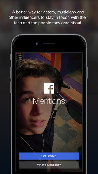 Facebook Mentions app