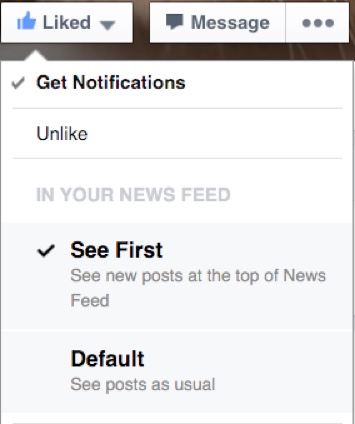 Facebook Like button options