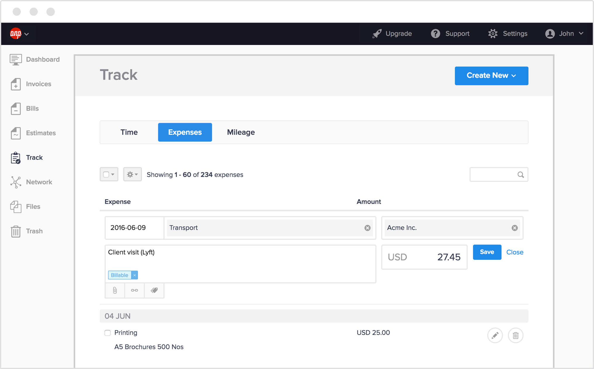 Track Expenses