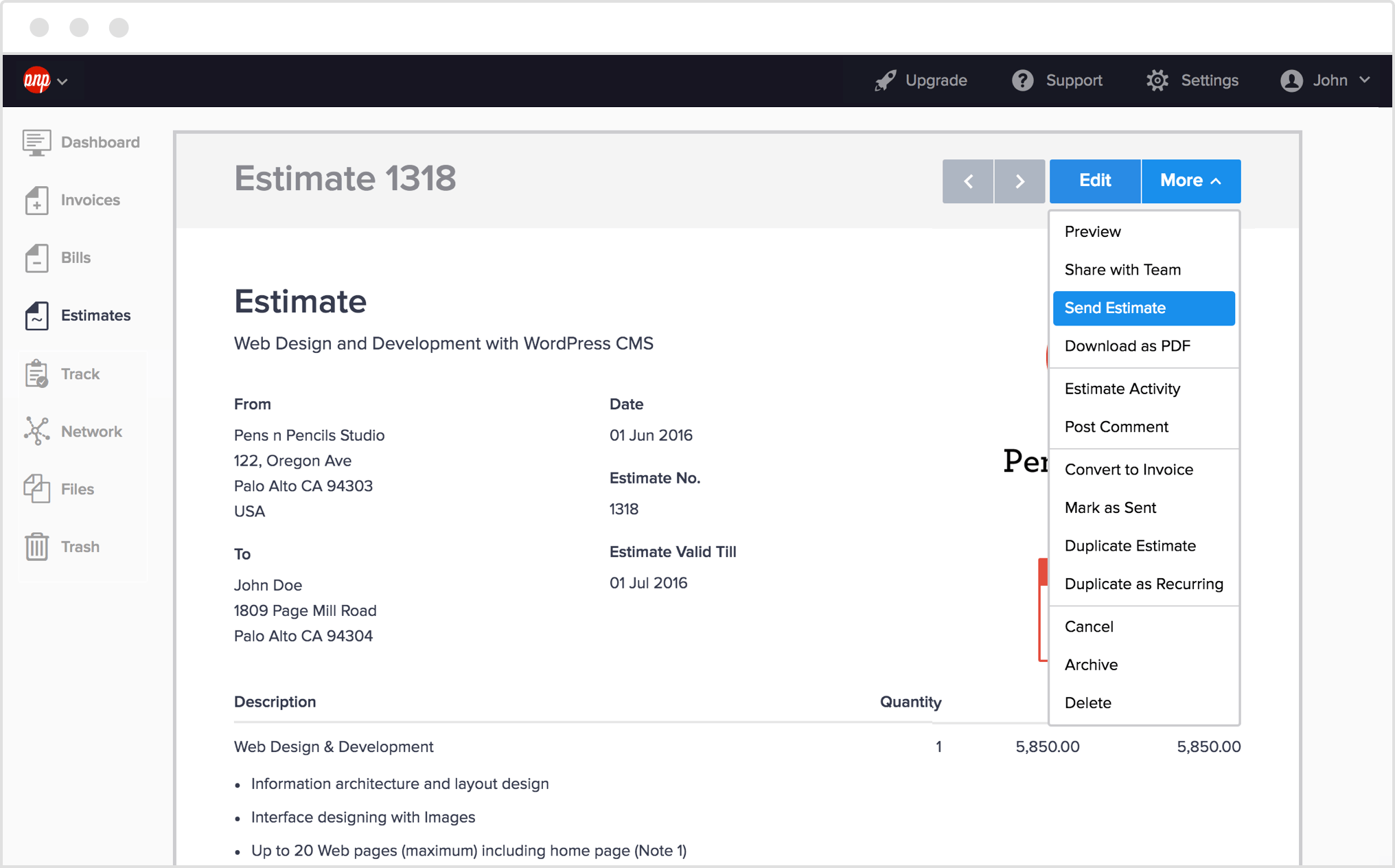 estimating software