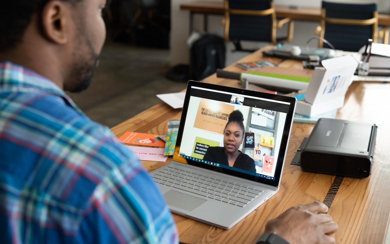 Managing your business online through remote working.