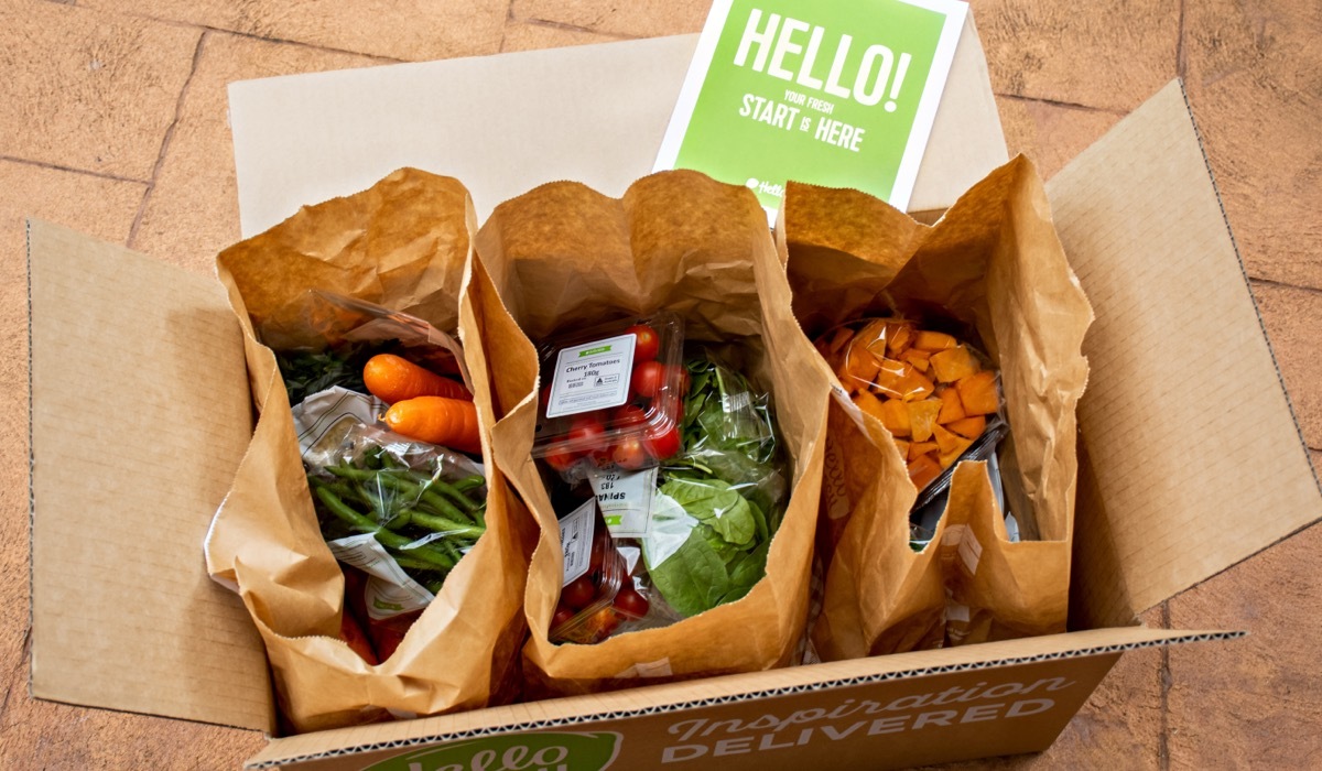 A Hello Fresh meal subscription box