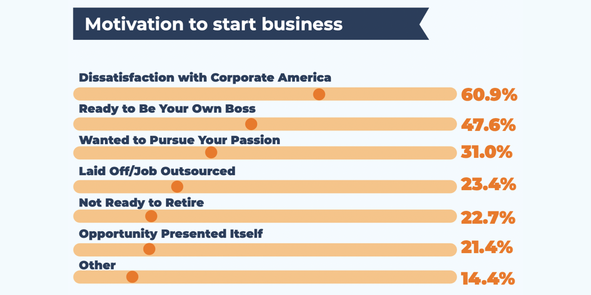 Factors that motivate small business entrepreneurs in the US