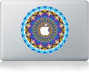 Macbook aztec mandala art