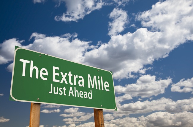 going the extra mile