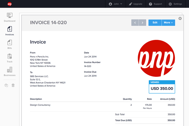 Hiveage Invoice