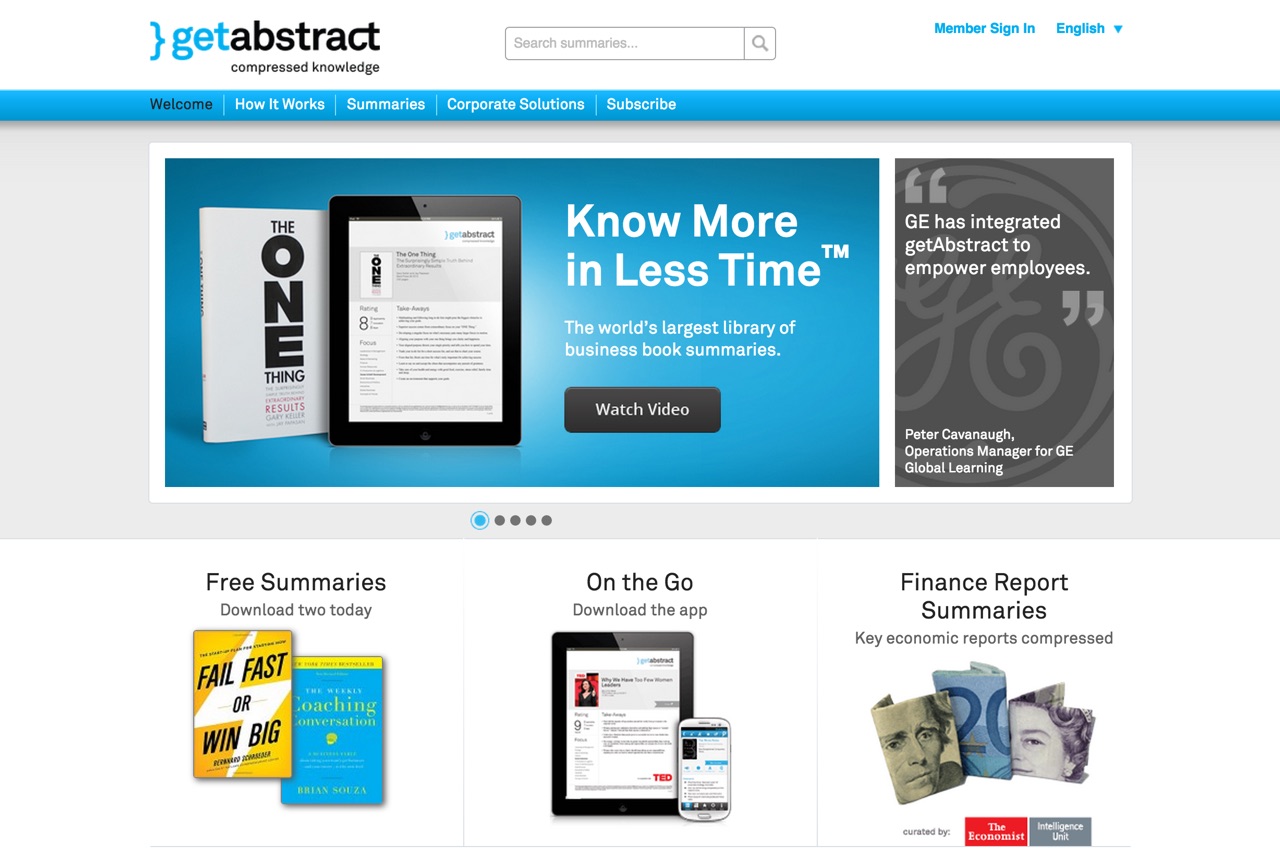 getAbstract website