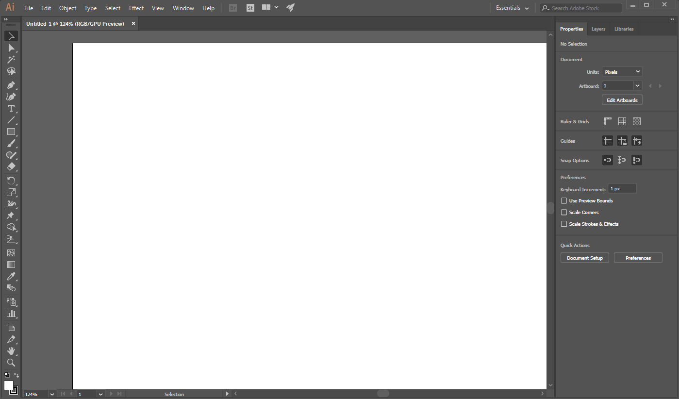 Adobe Illustrator UI