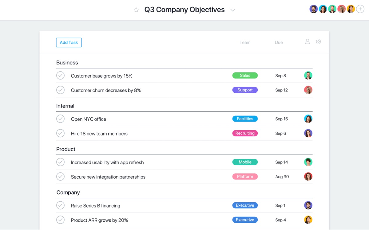 Asana Screenshot